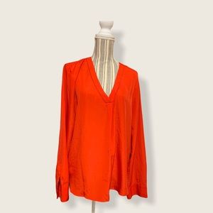 Lovely orangey- red Jcrew blouse like new